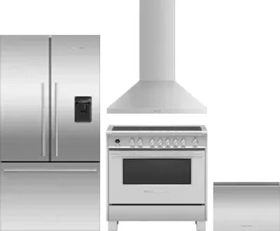 4 Piece Package Includes Refrigerator, Range, Hood And Dishwasher